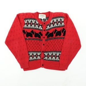 Susan Bristol  Scottie Terrier Cardigan Sweater